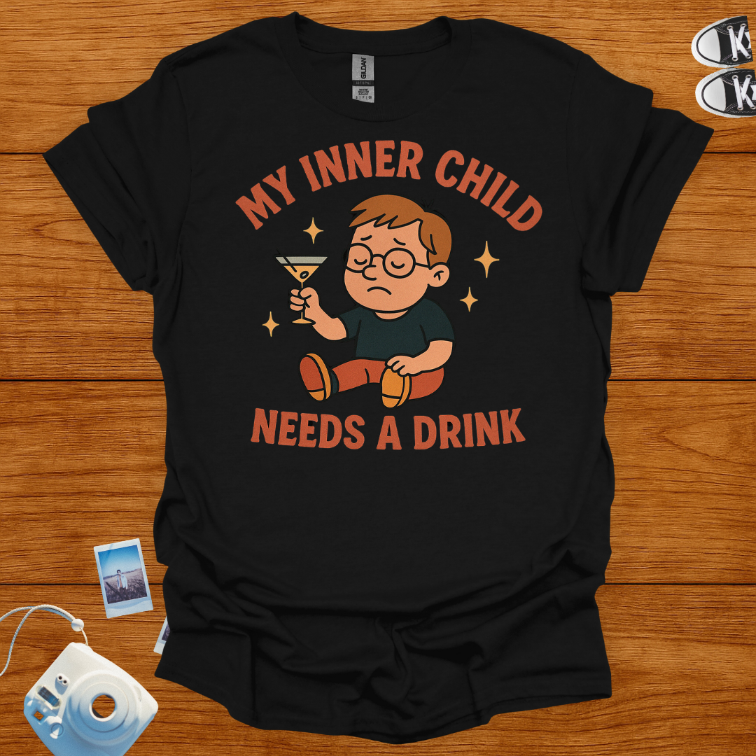 My Inner Child Needs a Drink Graphics T-shirt