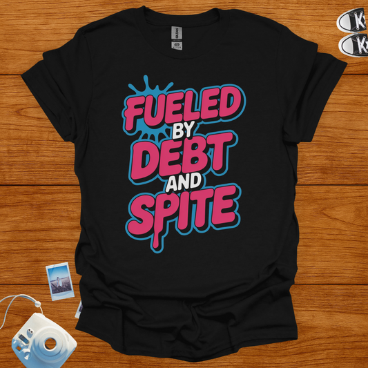 Fueled by Debt and Spite Graphics T-shirt
