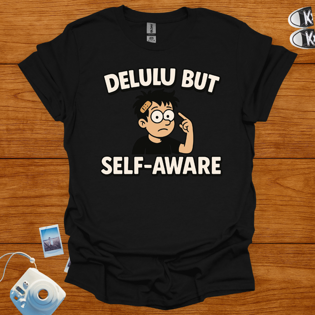 Delulu But Self-Aware T-shirt