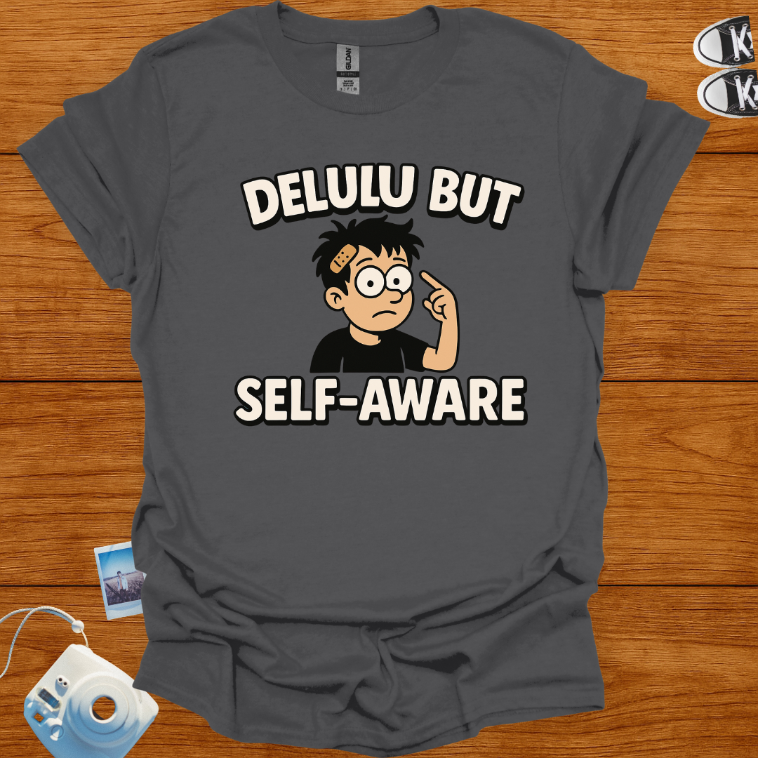 Delulu But Self-Aware T-shirt