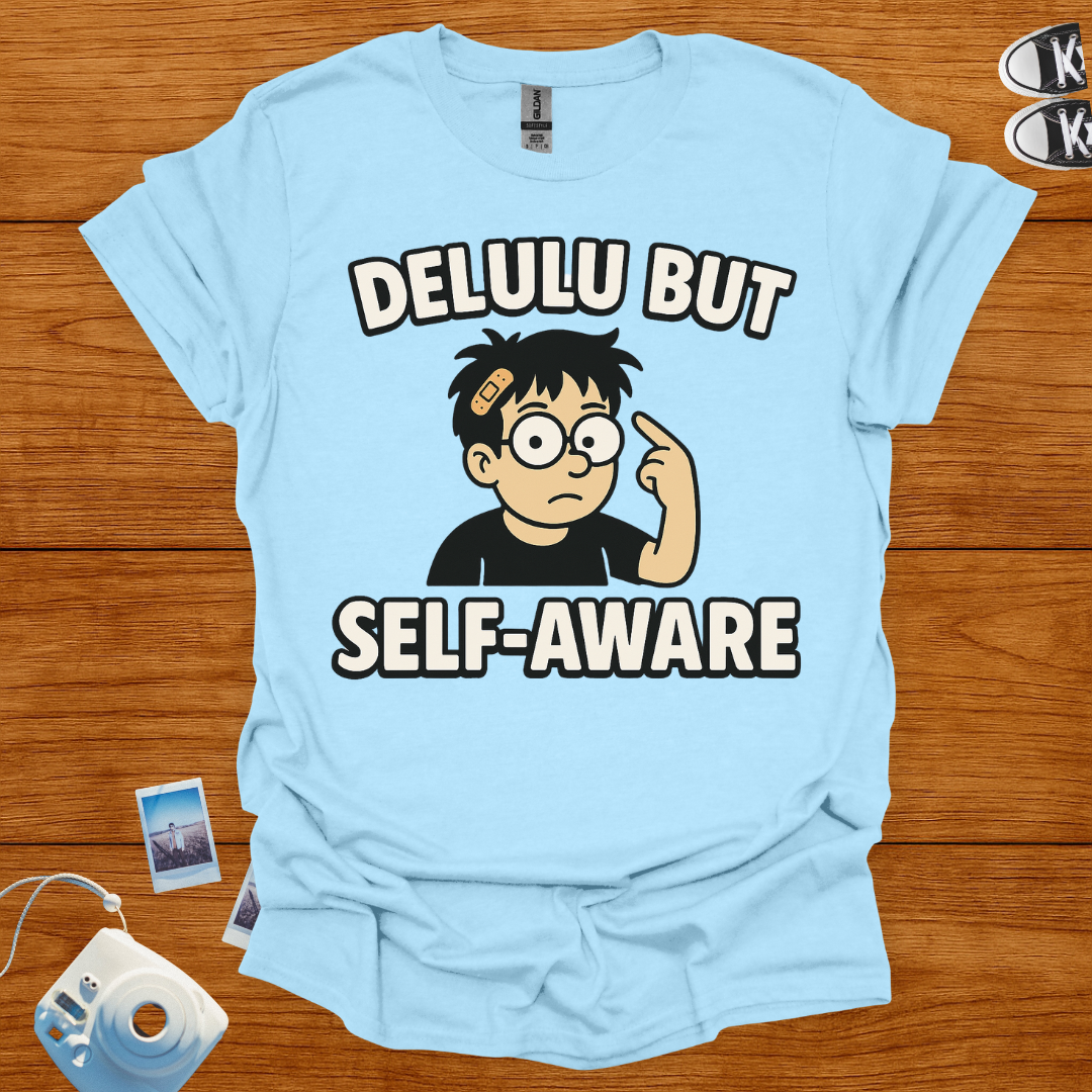 Delulu But Self-Aware T-shirt