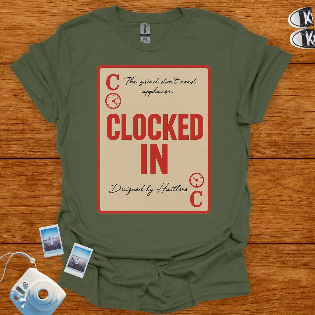 Clocked In Graphics Talk T-shirt