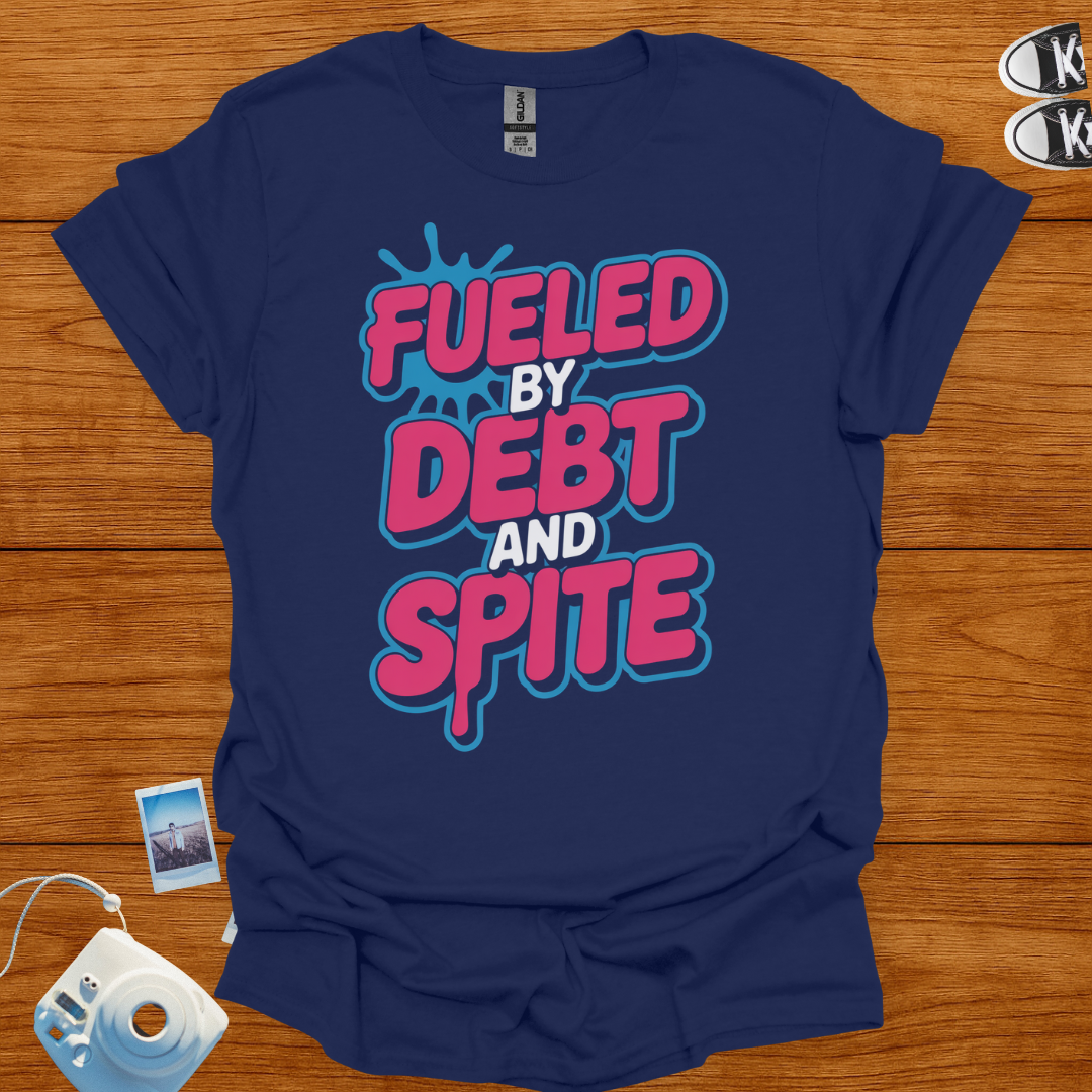 Fueled by Debt and Spite Graphics T-shirt