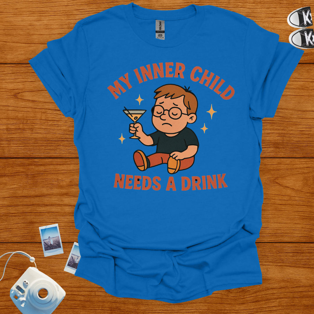 My Inner Child Needs a Drink Graphics T-shirt