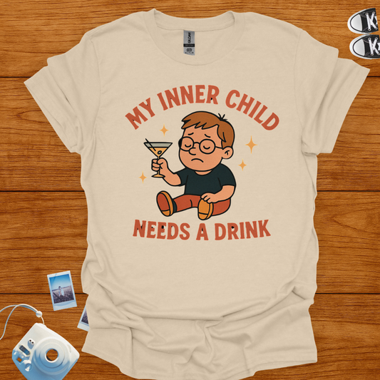 My Inner Child Needs a Drink Graphics T-shirt
