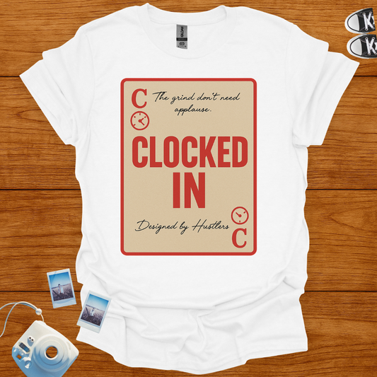Clocked In Graphics Talk T-shirt