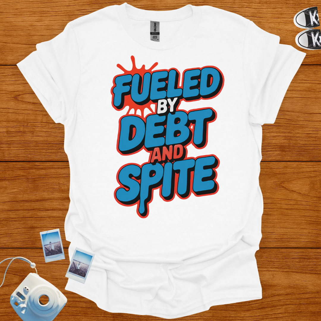 Fueled by Debt and Spite Graphics T-shirt