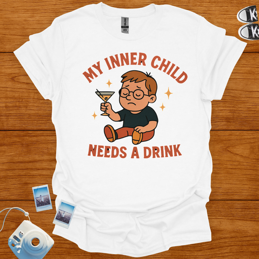 My Inner Child Needs a Drink Graphics T-shirt
