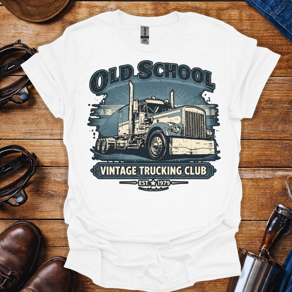 Old School Vintage Trucking Club Shirt – Retro Trucker Tee