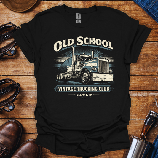 Old School Vintage Trucking Club Shirt – Retro Trucker Tee