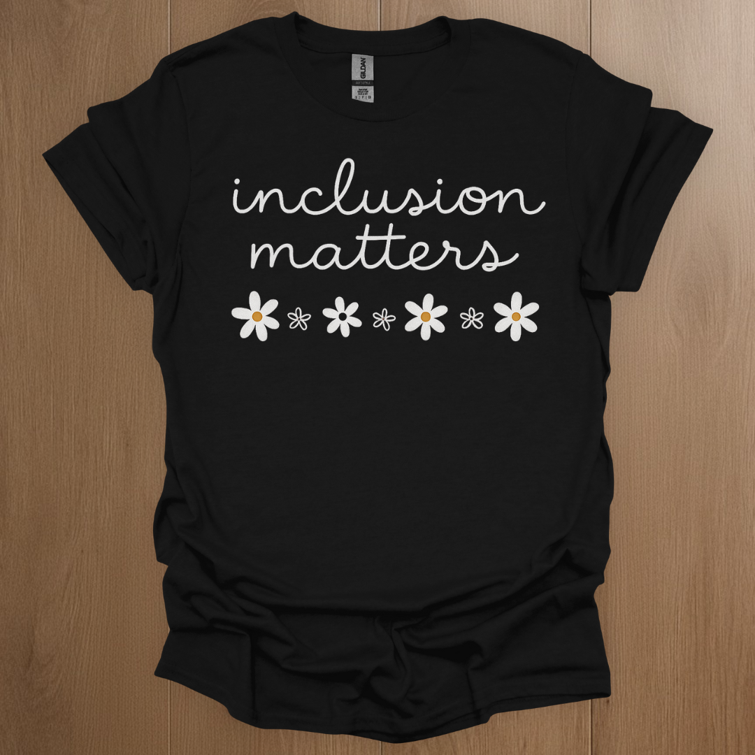 Inclusion Matters Mental Health T-shirt - ADHD Pride T-Shirt - Back View