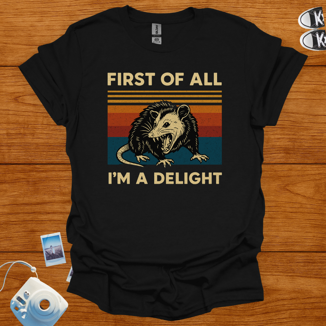First of all, I'm a delight T-shirt