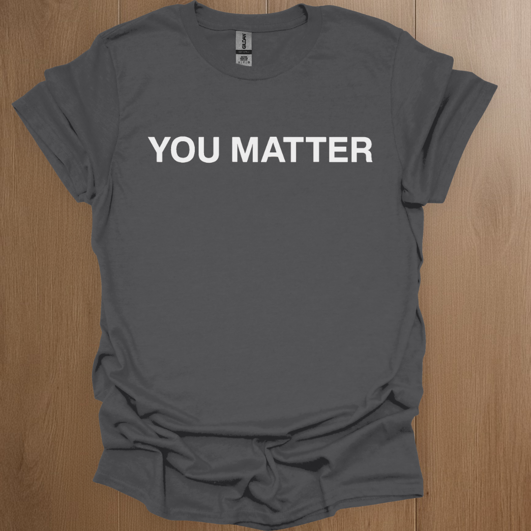 You Matter Mental Health T-shirts - ADHD Pride T-Shirt - Detail Shot