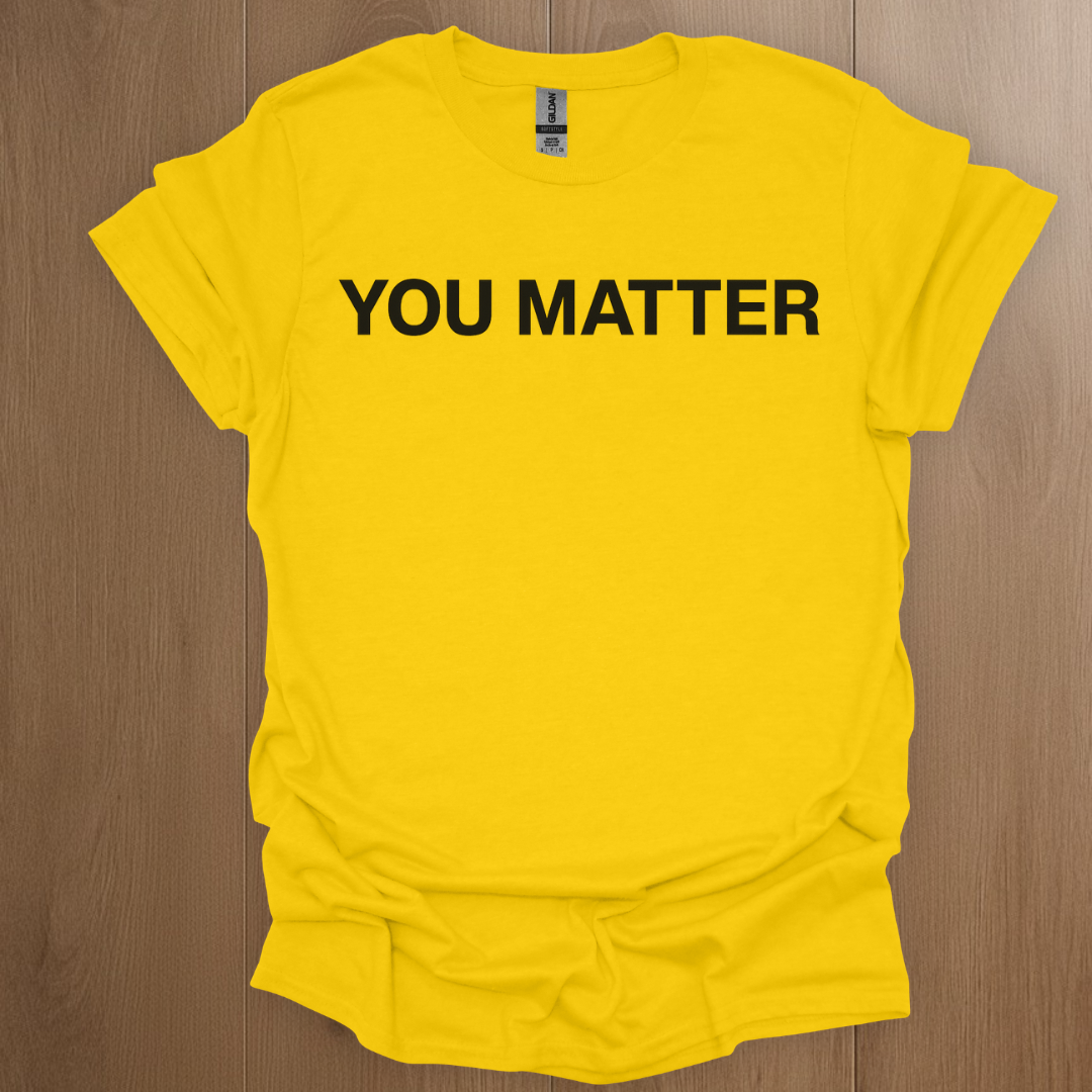 You Matter Mental Health T-shirts - ADHD Pride T-Shirt - Lifestyle Photo