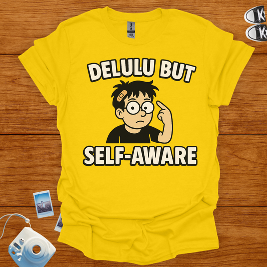 Delulu But Self-Aware T-shirt