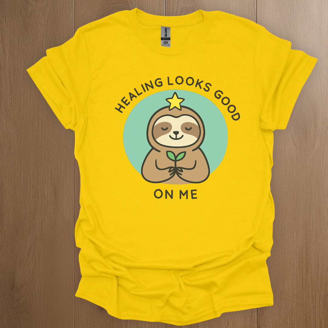 Healing Looks Good on Me T-shirt | Mental Health Tee - ADHD Pride T-Shirt - Lifestyle Photo