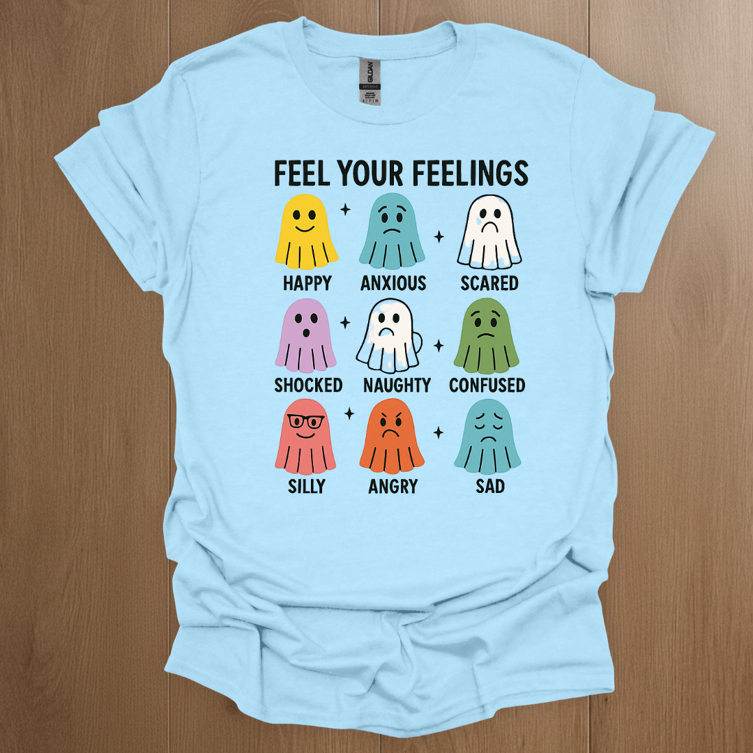 Feel Your Feelings Mental Health T-shirt - ADHD Pride T-Shirt - Close-Up