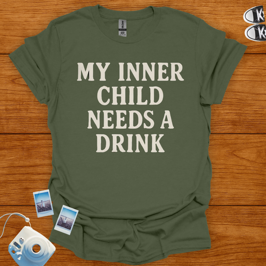 My Inner Child Needs A Drink T-shirt