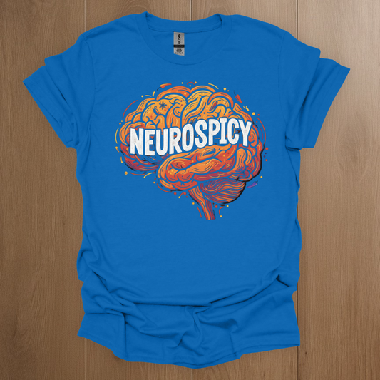 Neurospicy Neurodivergent T-shirts - ADHD Pride T-Shirt - Back View
