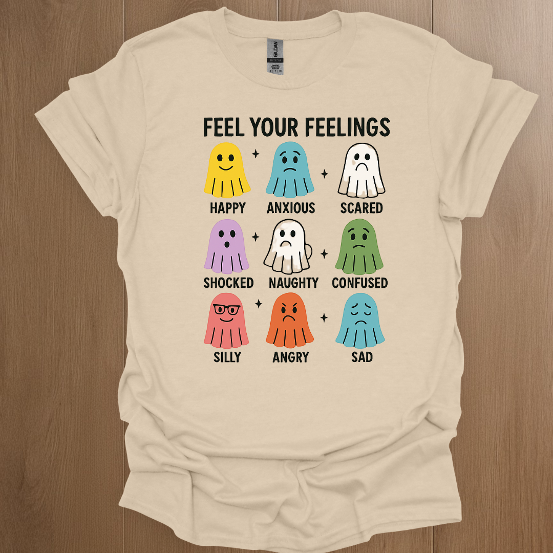 Feel Your Feelings Mental Health T-shirt - ADHD Pride T-Shirt - Back View